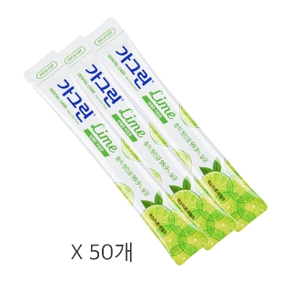 [무료배송] 가그린 일회용 스틱형 구강청결제 라임, 10ml, 50개