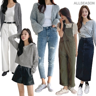 [무료배송] 23 SS 봄 신상 인생팬츠 오늘만 최대 20% 할인 자체제작+고퀄리티 데님스커트/핀턱팬츠/오버핏/스키니 외