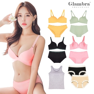 글램브라 15%쿠폰 + 추가혜택 A컵이 C컵으로 노와이어 사기브라/팬티/속옷세트/여성속옷/여자속옷/브라탑