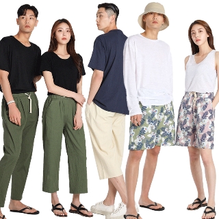 COOL 여름 필수 시원한 린넨 바지 모음전 통바지/9부/와이드/5부/배기바지/3부반바지