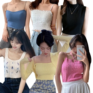1+1+1 끈나시 브라렛 브라탑 탑브라 탱크탑 크롭 뷔스티에 레이스 48종