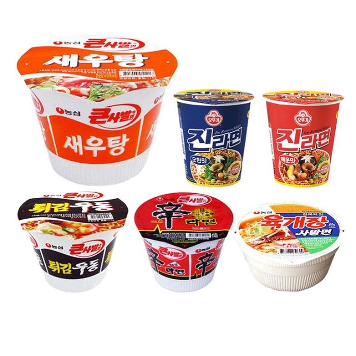 [농심] 새우탕 큰사발 외 컵라면 30종 튀김우동 진라면 신라면 불닭볶음면 육개장 - 티몬