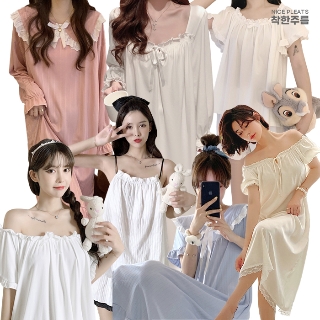 봄신상 홈웨어 가족잠옷 트윈룩 파티잠옷 파자마룩 원피스잠옷/모달캡 나시/브라,팬티1+1+1+1
