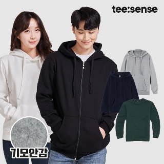 [무료배송] 남녀공용 기모후드티/집업/맨투맨/빅사이즈/무지/커플 티셔츠