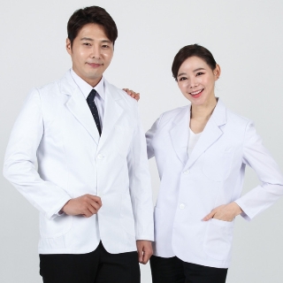 [웰컴가운] 남여공용 의사 하프자켓 MD38 병원/안경원/영양사