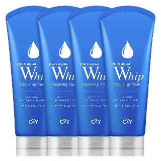 C2Y 아쿠아 휩 폼클렌징 220ml 4개입, 클렌징폼 세안제