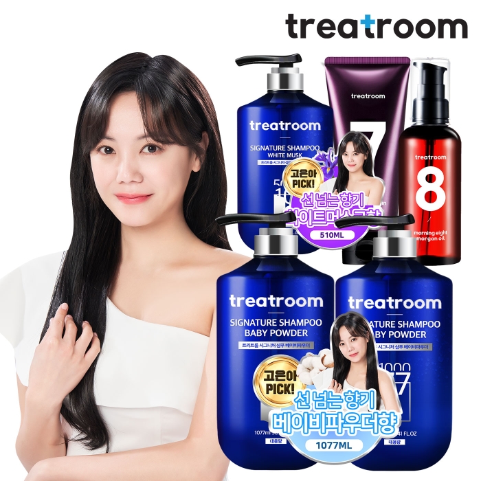 [무료배송] 트리트룸 1077Ml 대용량 딥퍼퓸 시그니처 샴푸/트리트먼트/물미역 트리트먼트/바디워시/로션 외 - 티몬
